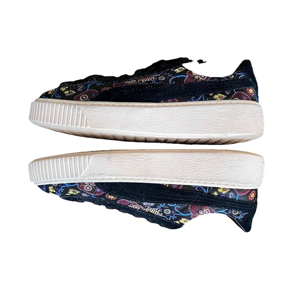 Puma Womens Basket Classic Day Of The Dead Multicolor Casual Sneakers Size 8.5 - Picture 7 of 13
